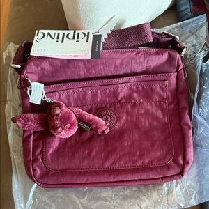 Brand new Kipling Women's Plum Crossbody Bag